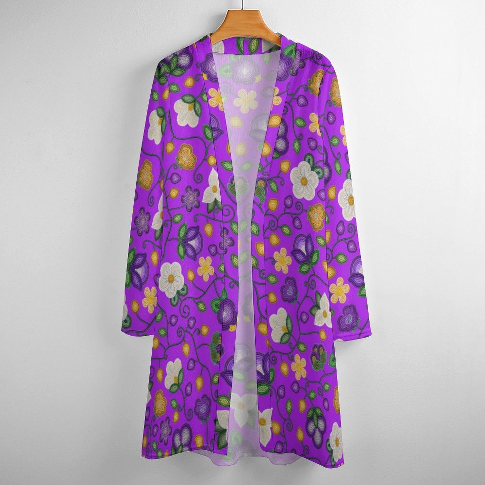 Midnight Moss Bloom Purple Cardigan