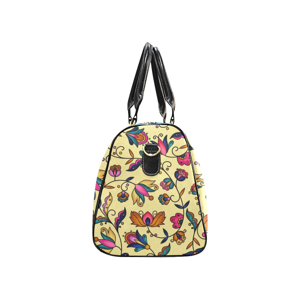 Copper Prairie Petals Yellow Waterproof Travel Bag/Small