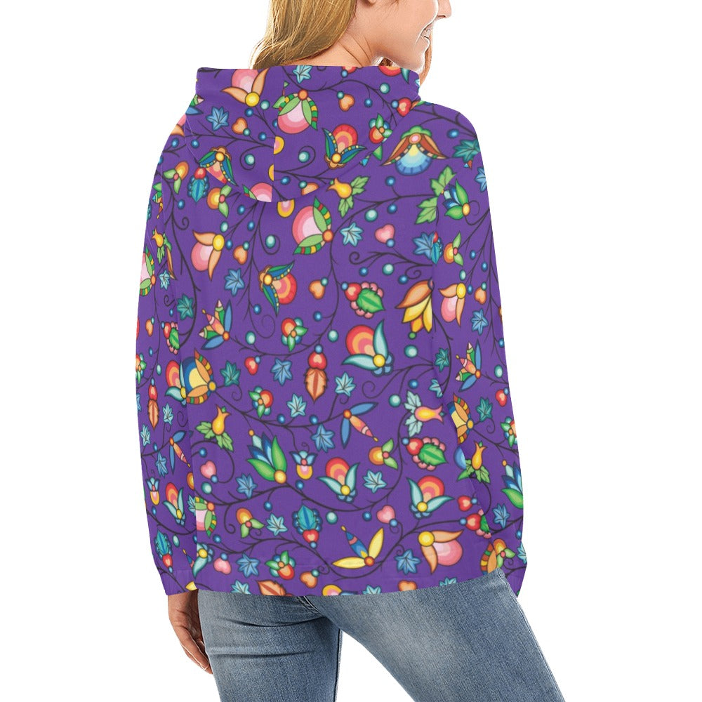 Prairie Plains Spirit Midnight Purple Hoodie for Women (USA Size)