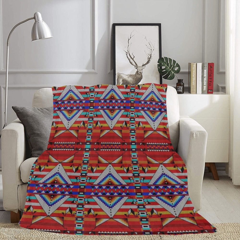 Medicine Blessing Red Ultra-Soft Micro Fleece Blanket 60"x80"