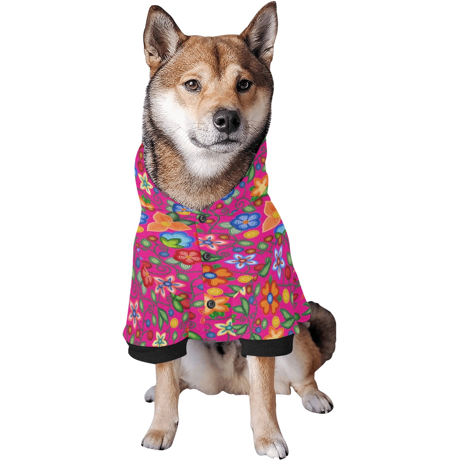Morning Harmony Pink Pet Dog Hoodie