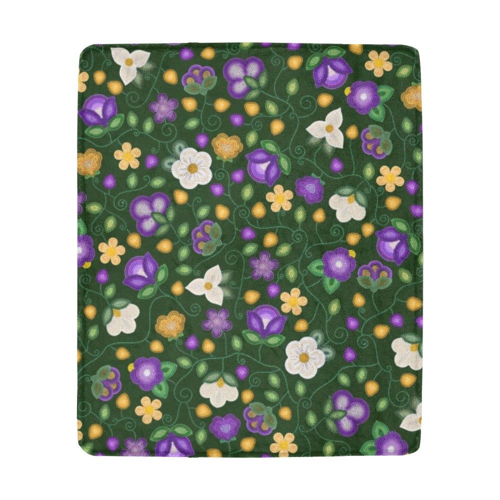Midnight Moss Bloom Forest Ultra-Soft Micro Fleece Blanket 50"x60"
