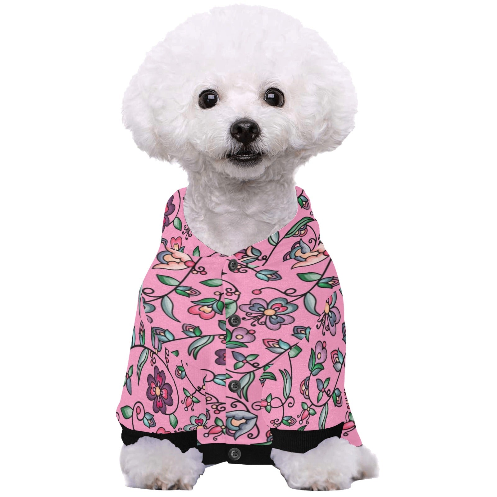 Amber Evening Garland Pink Pet Dog Hoodie