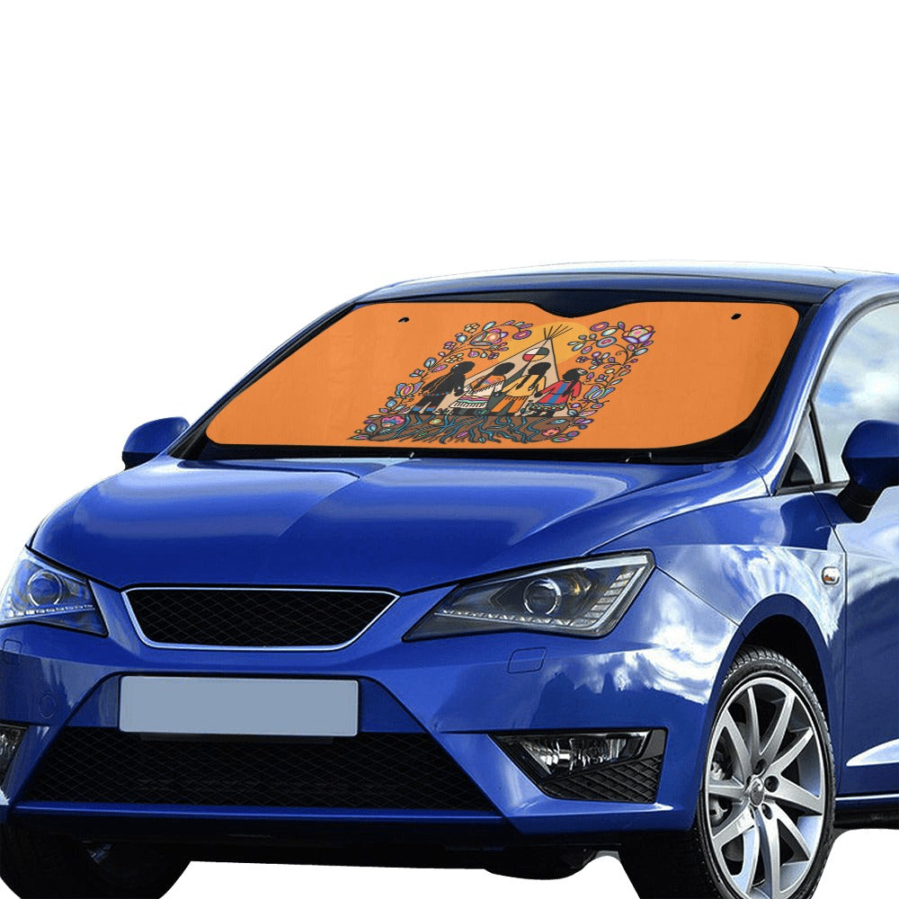 Rooted in Culture Car Sun Shade 55"x30"