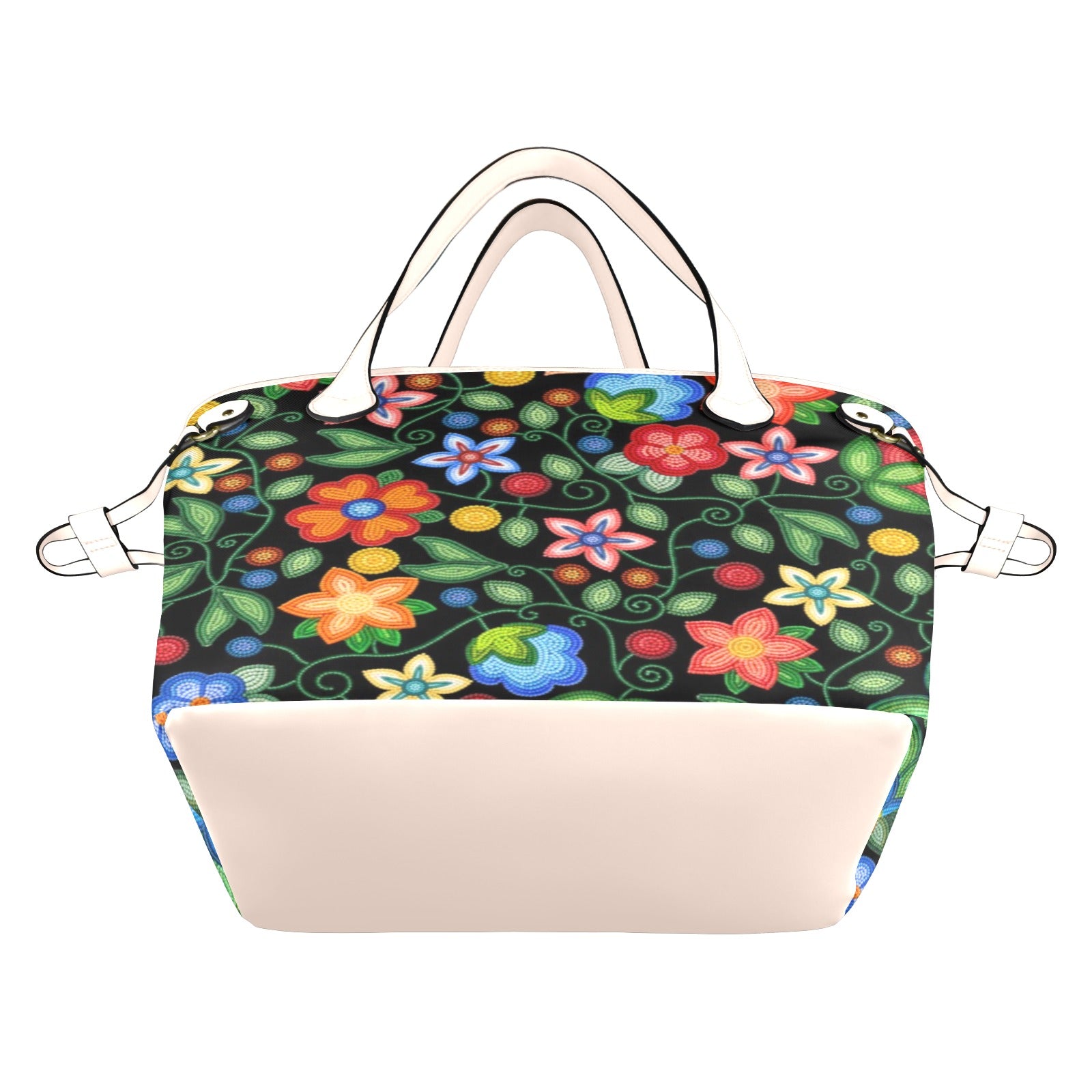 Morning Harmony Black Clover Canvas Tote Bag