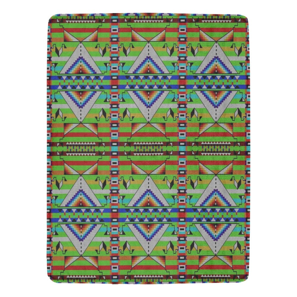 Medicine Blessing Lime Green Ultra-Soft Micro Fleece Blanket 60"x80"