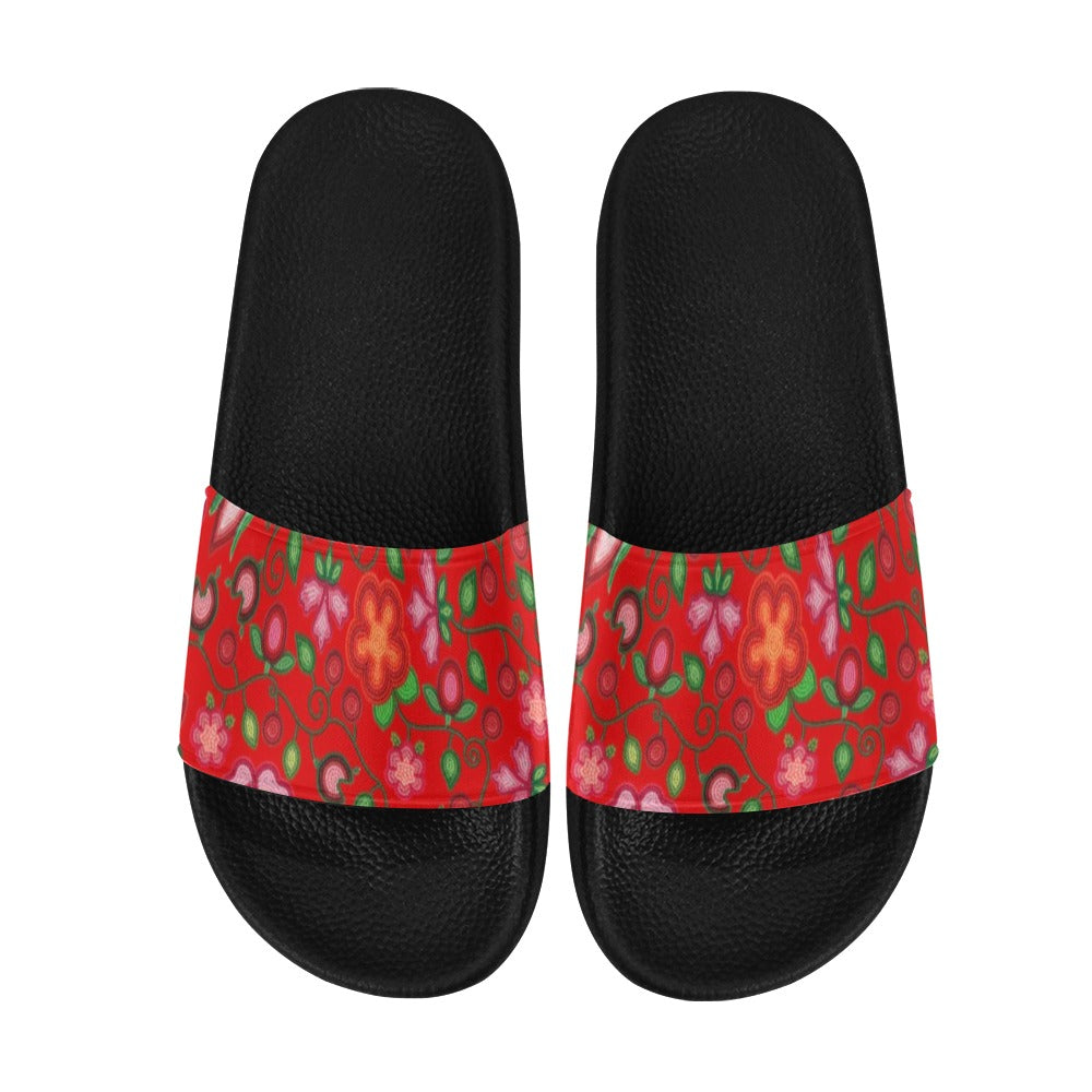Rose Reverie Red Women's Slide Sandals