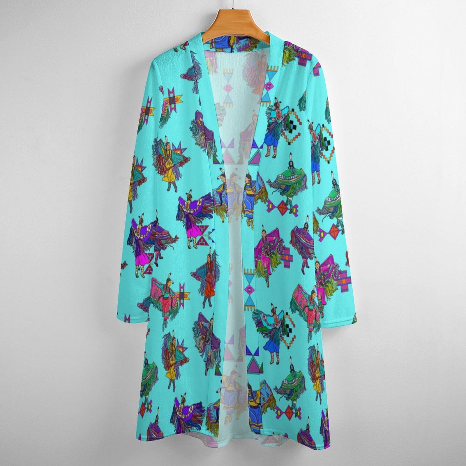 Women's Fancy Dancers Turquoise Cardigan