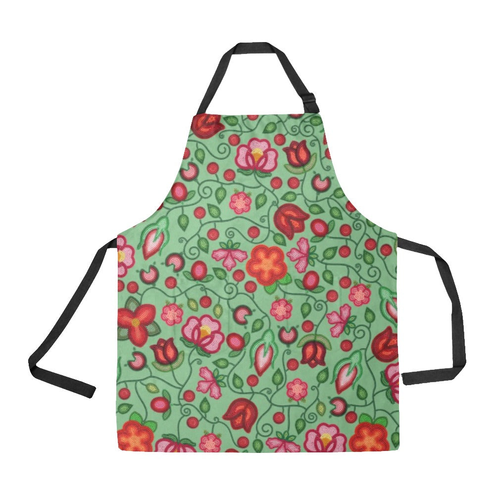 Rose Reverie Green Apron