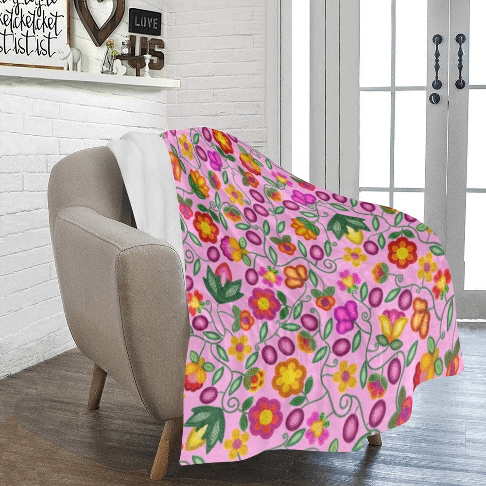 Boreal Bounty Pink Ultra-Soft Micro Fleece Blanket 50"x60"