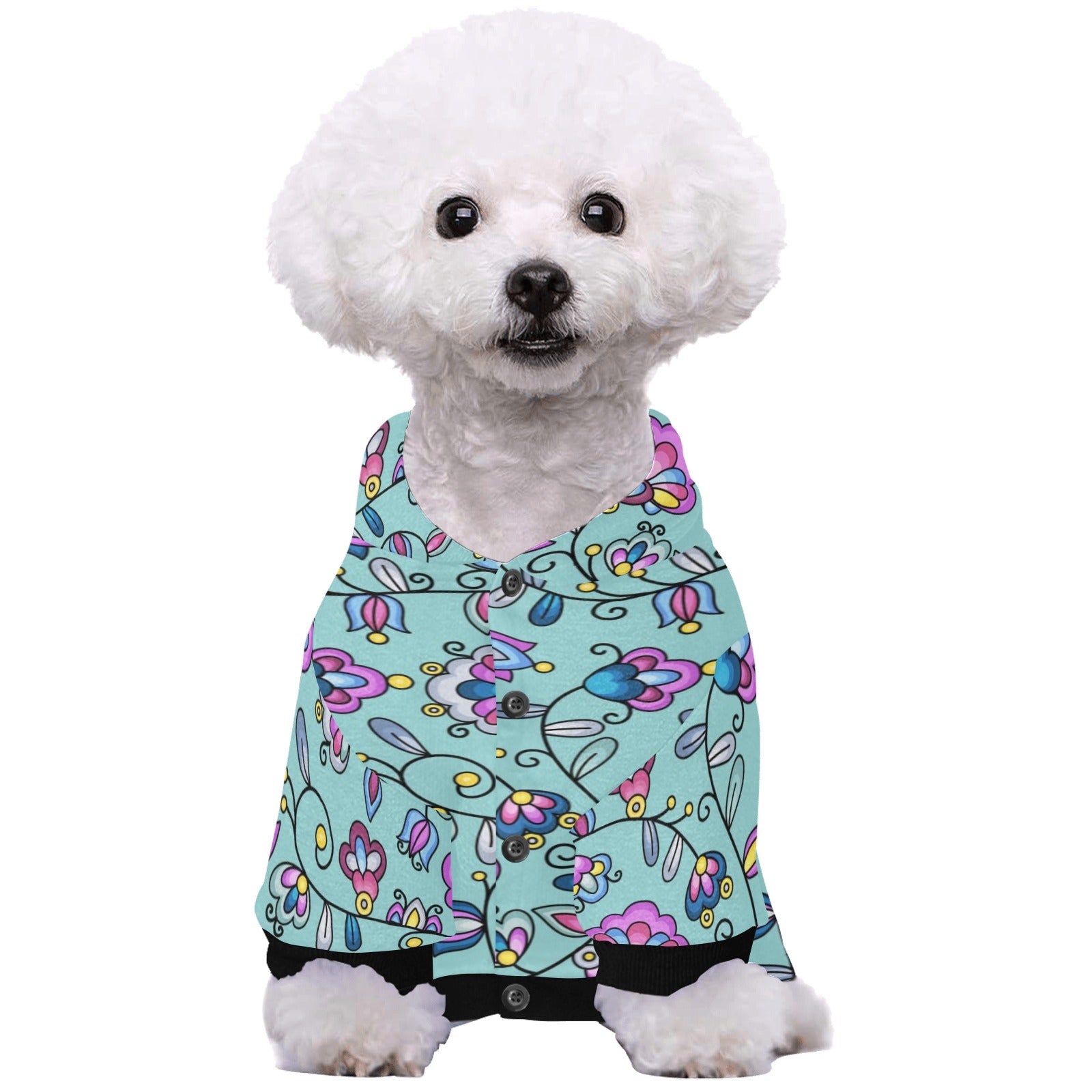 Autumn Bundle Blessing Turquoise Pet Dog Hoodie