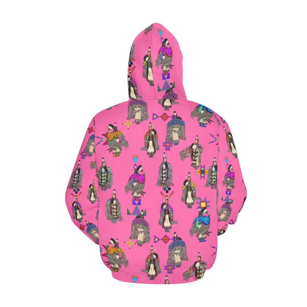 Women's Tradish Dancers Pink Hoodie for Women (USA Size)