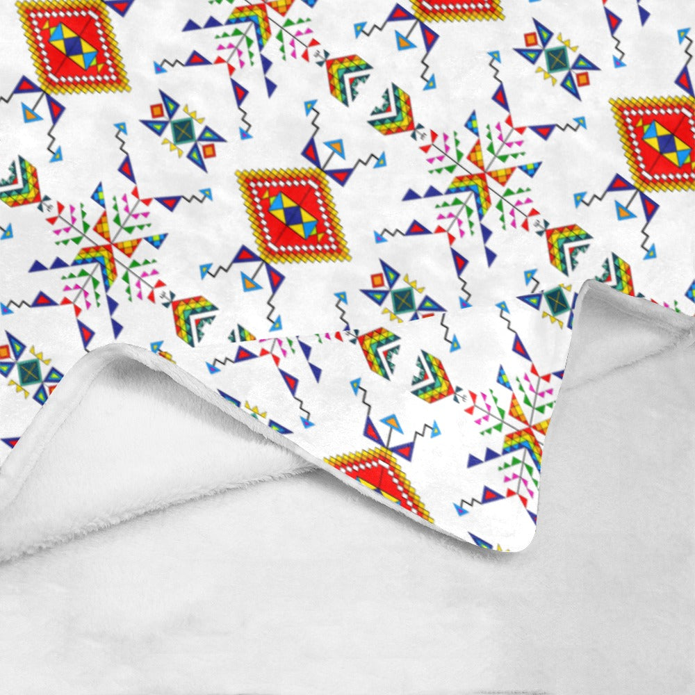 Buffalo Jump White Ultra-Soft Micro Fleece Blanket 40"x50"