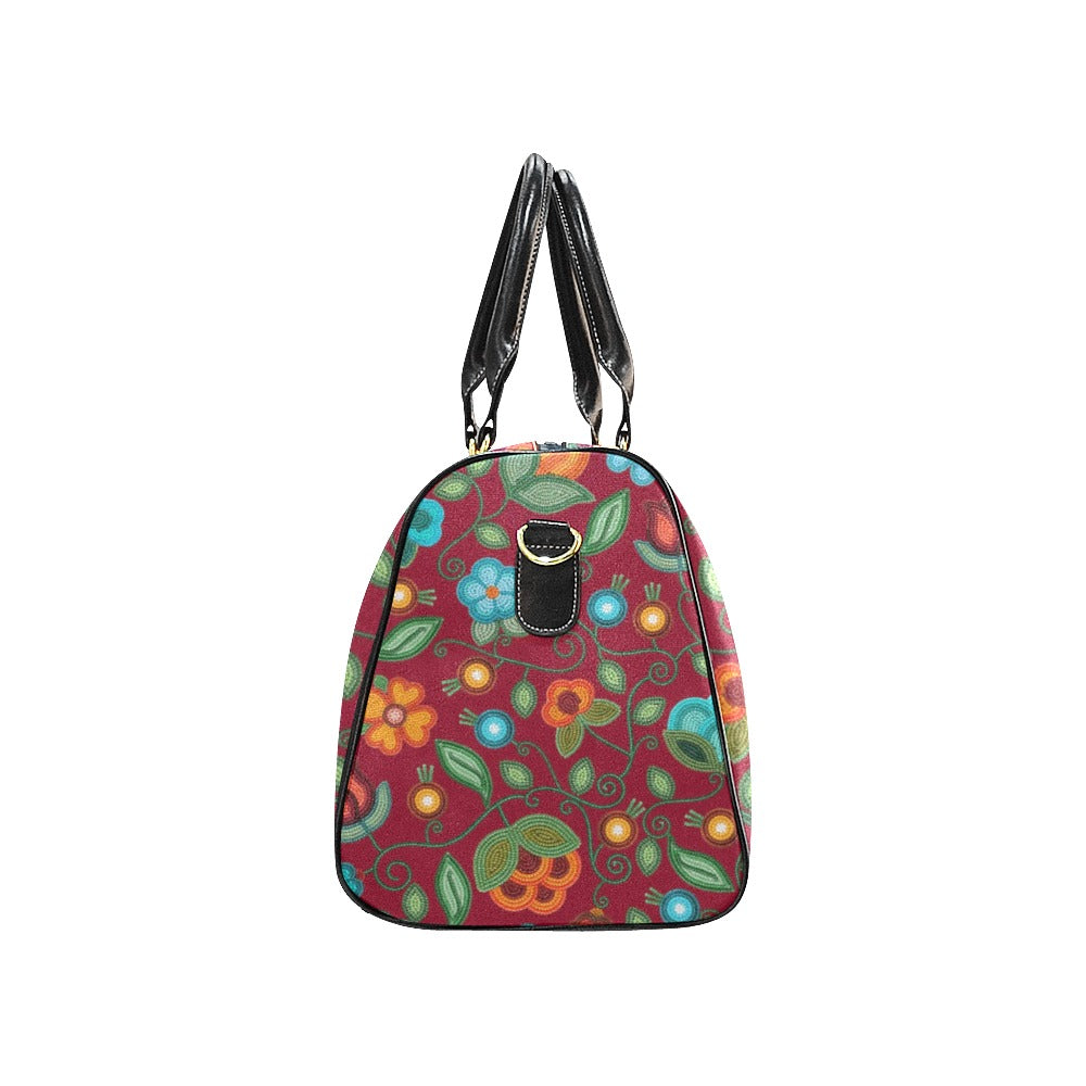 Prairie Fire Petals Red Waterproof Travel Bag/Small