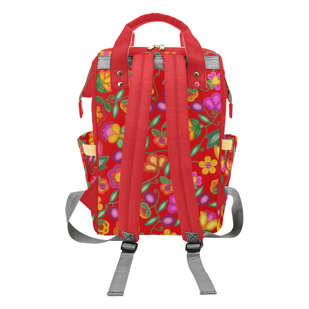 Boreal Bounty Red Multi-Function Diaper Backpack/Diaper Bag