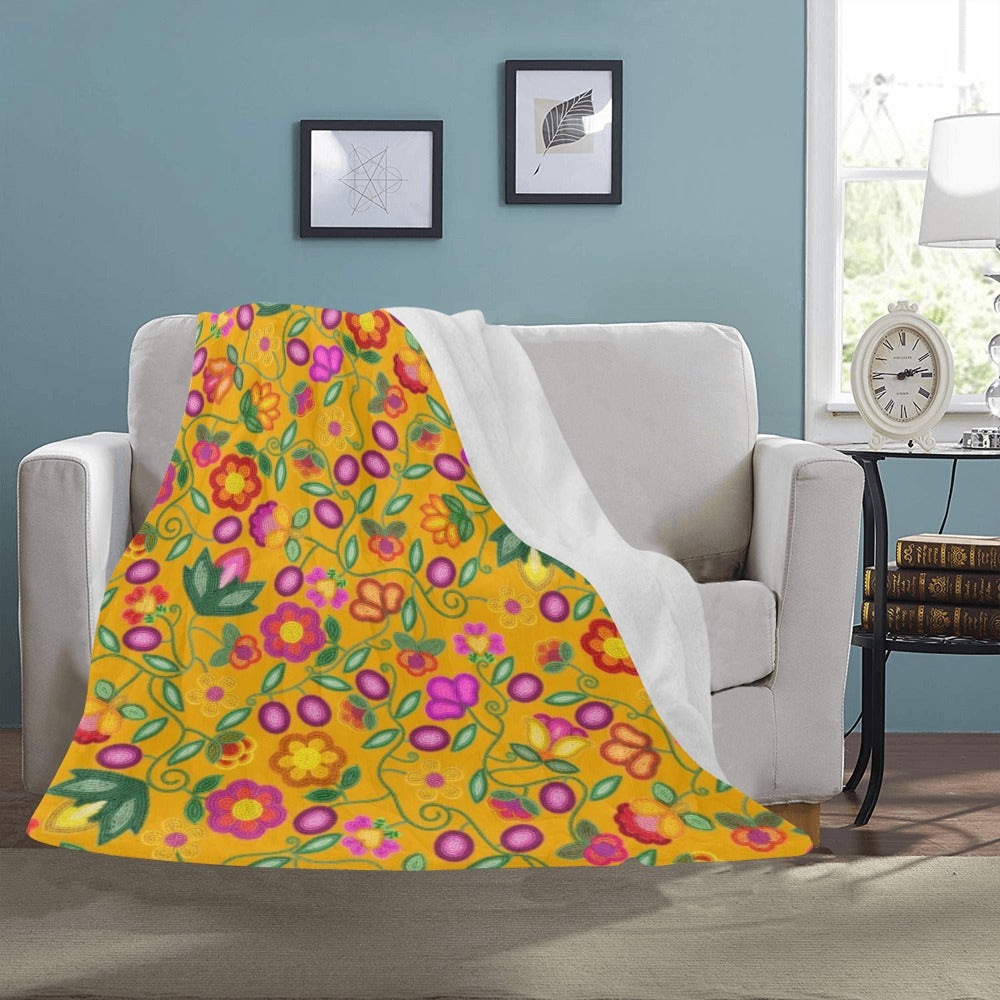 Boreal Bounty Yellow Ultra-Soft Micro Fleece Blanket 50"x60"