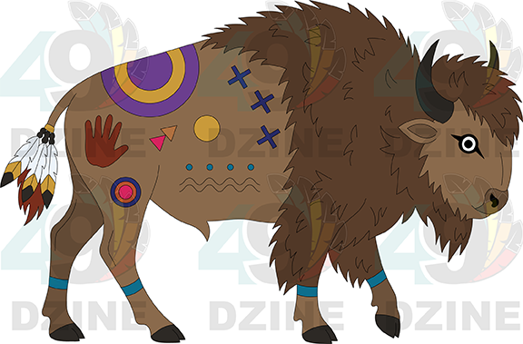 Buffalo 5 Transfer (Various Sizes)