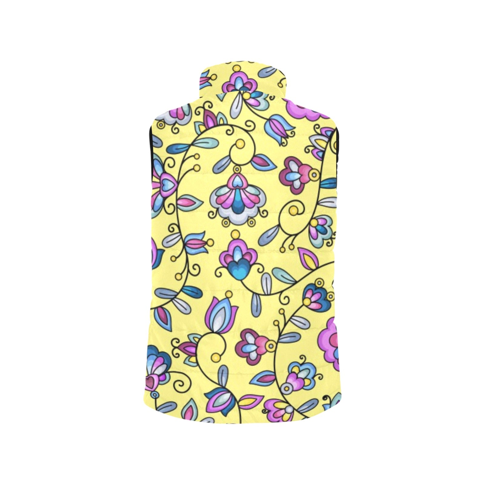 Autumn Bundle Blessing Yellow Women's Padded Vest Jacket