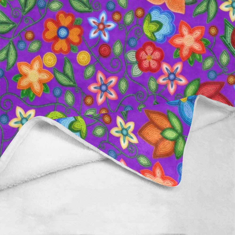 Morning Harmony Purple Ultra-Soft Micro Fleece Blanket 40"x50"