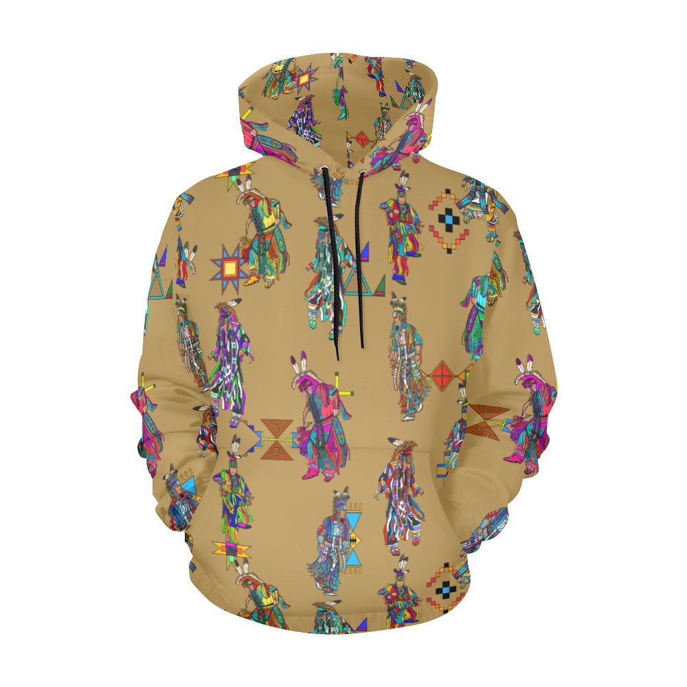 Men's Grass Dancers Earth Hoodie for Men (USA Size)