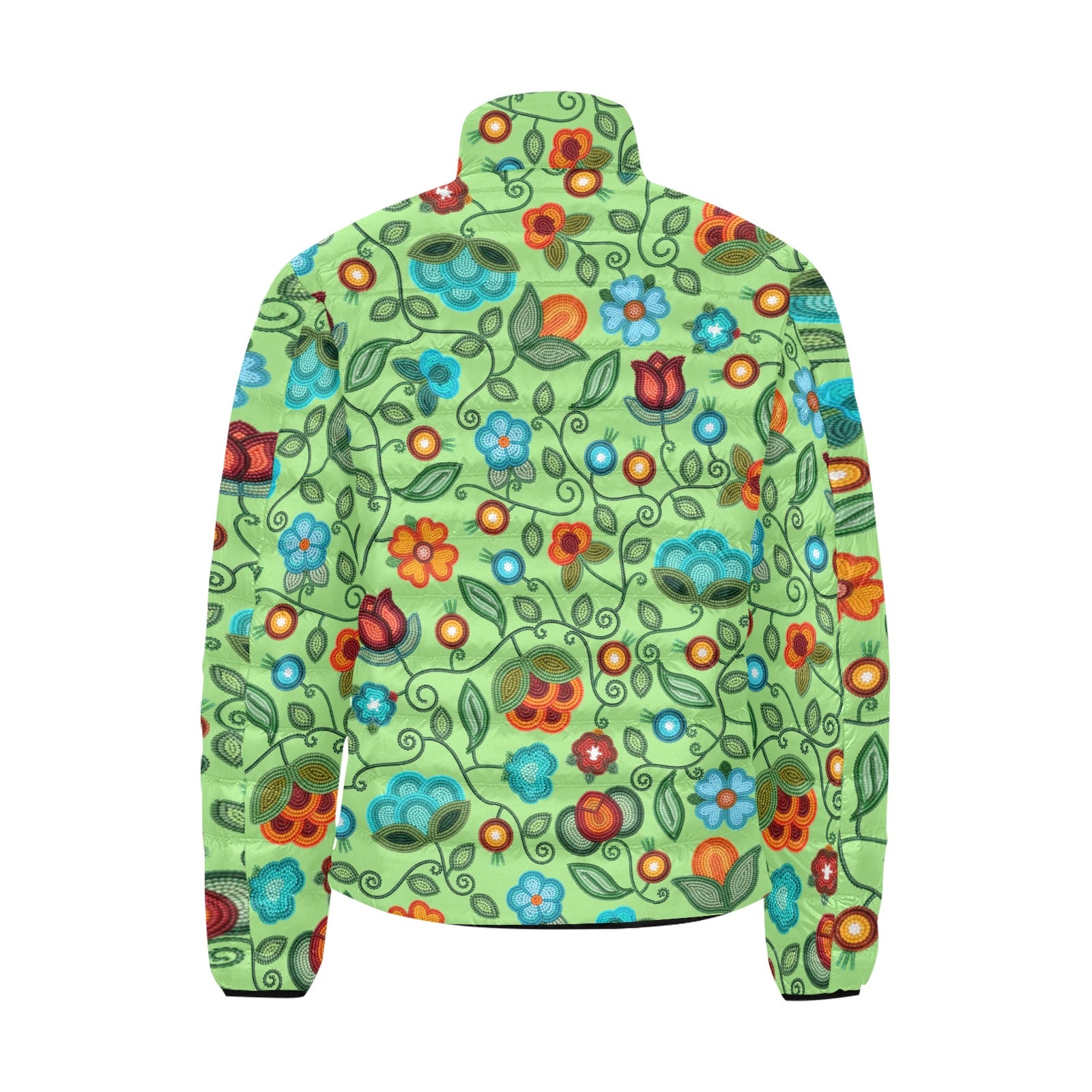 Prairie Fire Petals Sage Men's Padded Jacket