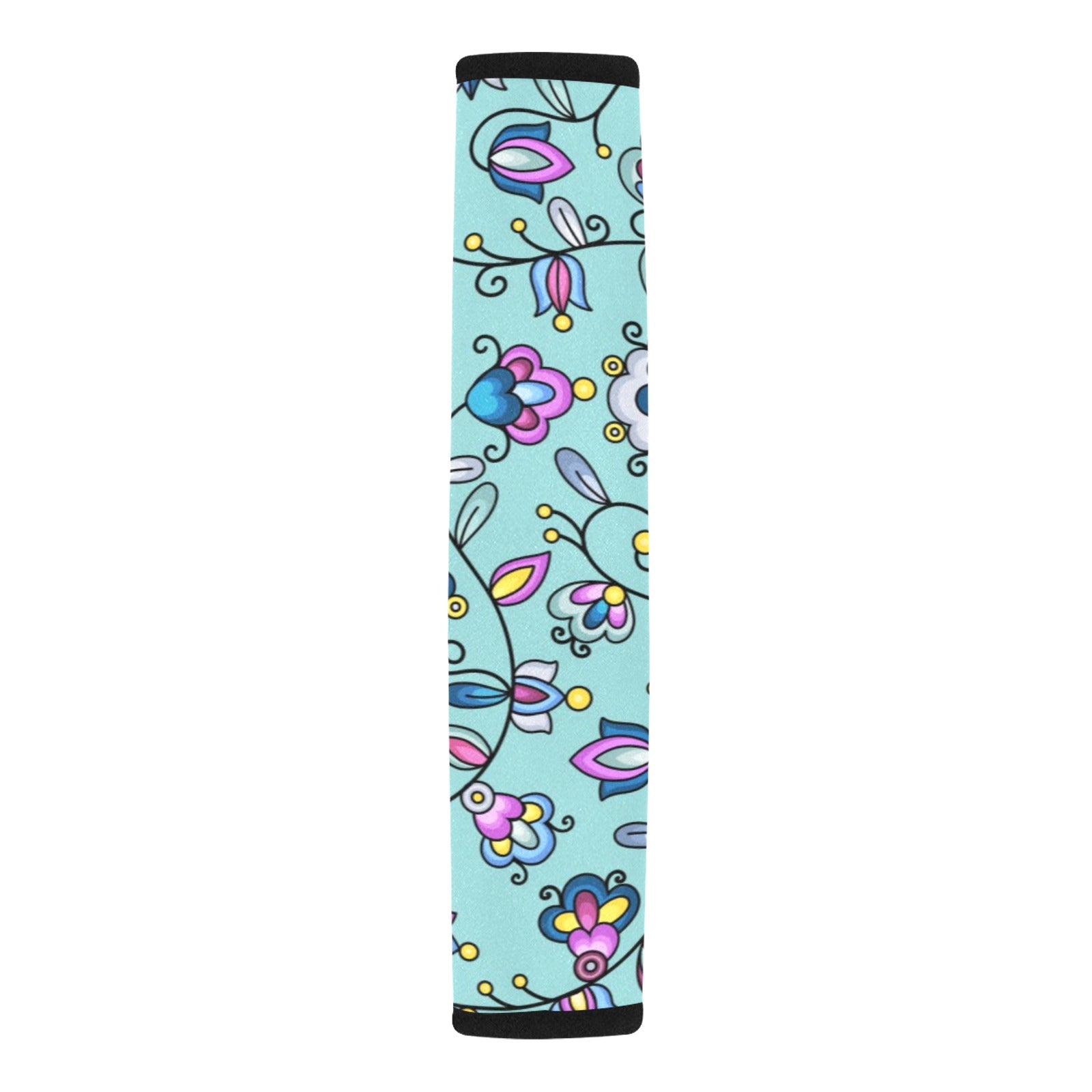 Autumn Bundle Blessing Turquoise Car Seat Belt Cover 7''x12.6'' (Pack of 2)