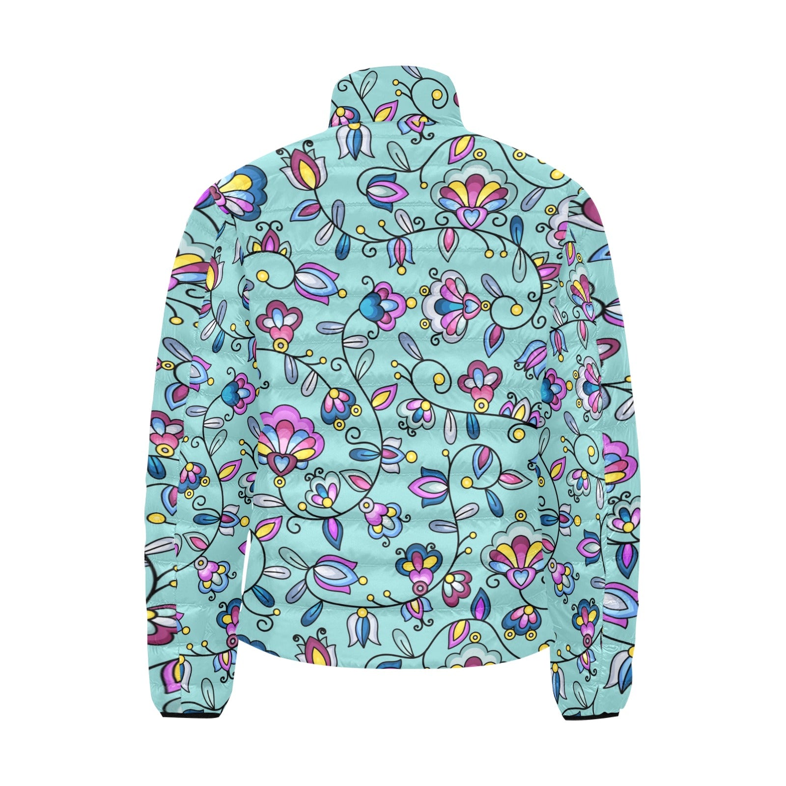 Autumn Bundle Blessing Turquoise Men's Padded Jacket