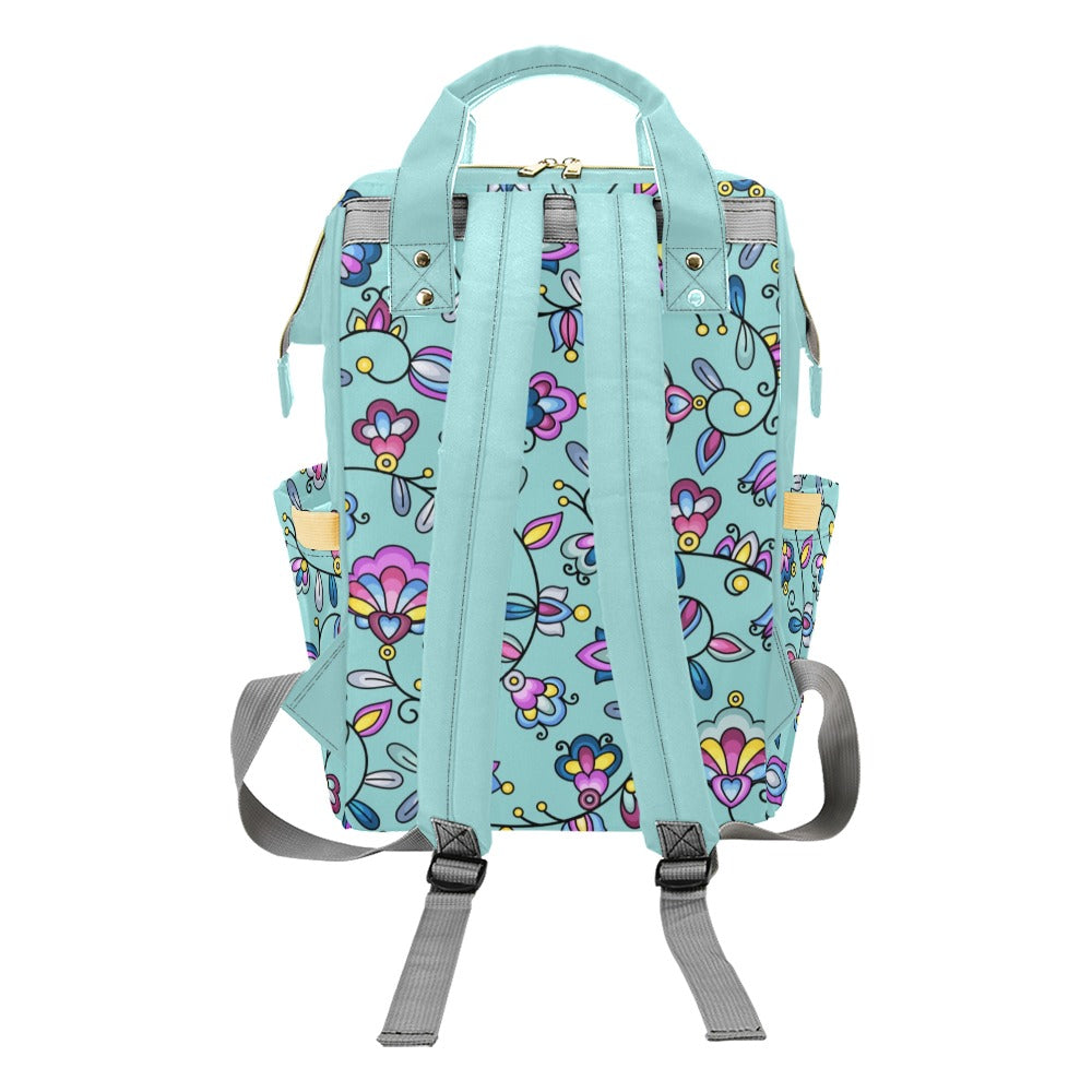 Autumn Bundle Blessing Turquoise Multi-Function Diaper Backpack/Diaper Bag