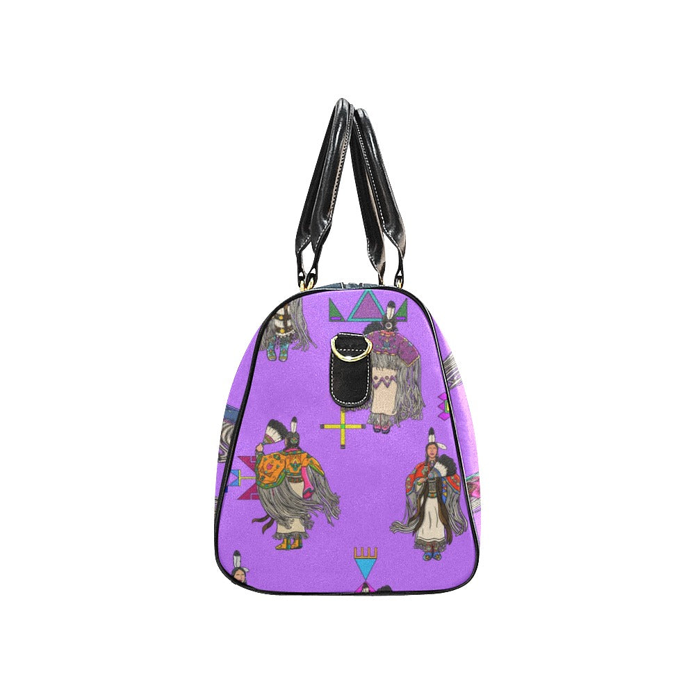 Women's Tradish Dancers Purple Waterproof Travel Bag/Small
