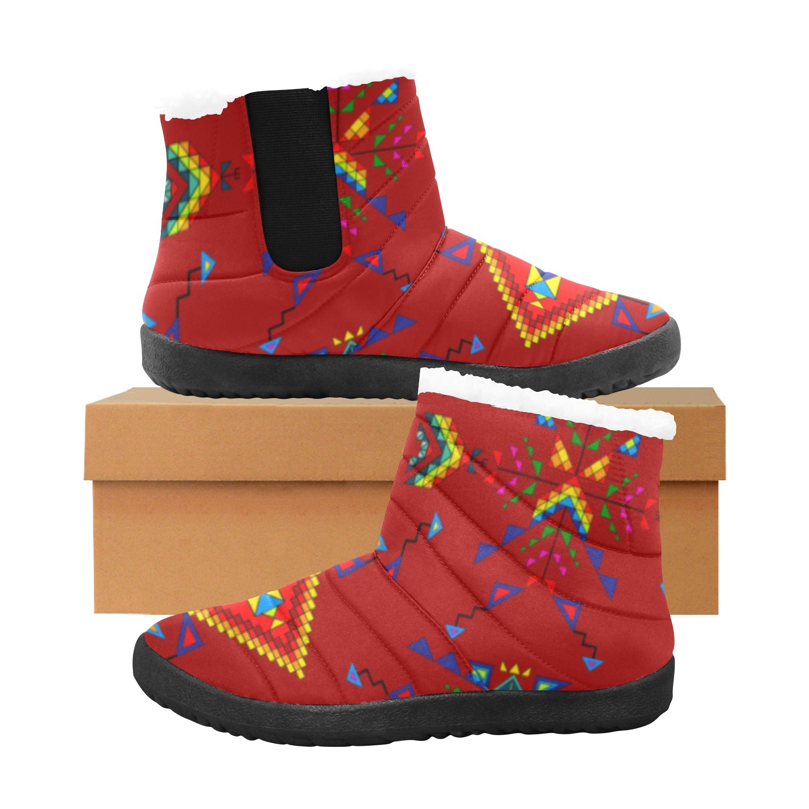 Buffalo Jump Red Women's Padded Winter Boot