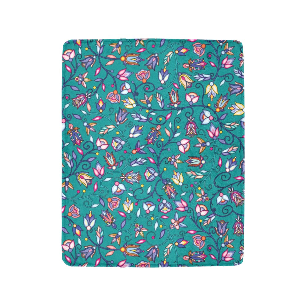 Buffalo Bloom Turquoise Ultra-Soft Micro Fleece Blanket 40"x50"