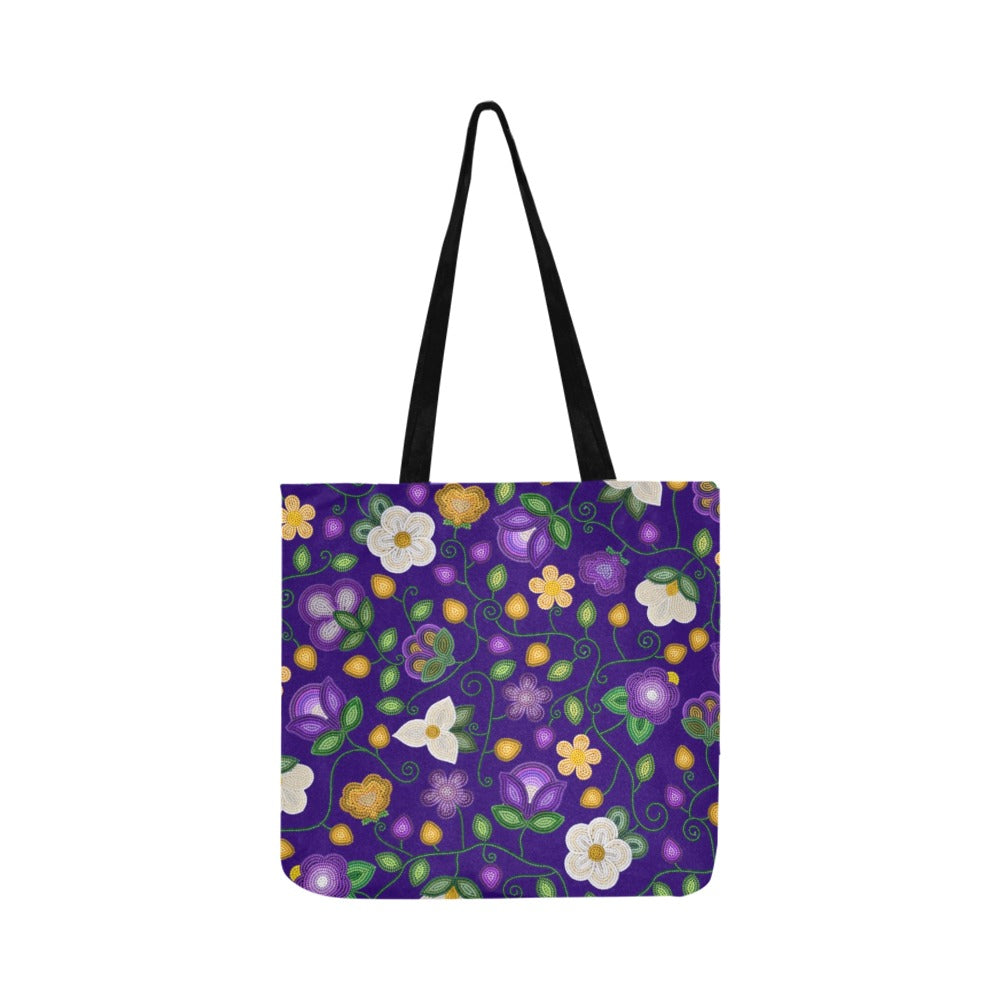 Midnight Moss Bloom Aubergine Reusable Shopping Bag (Two sides)