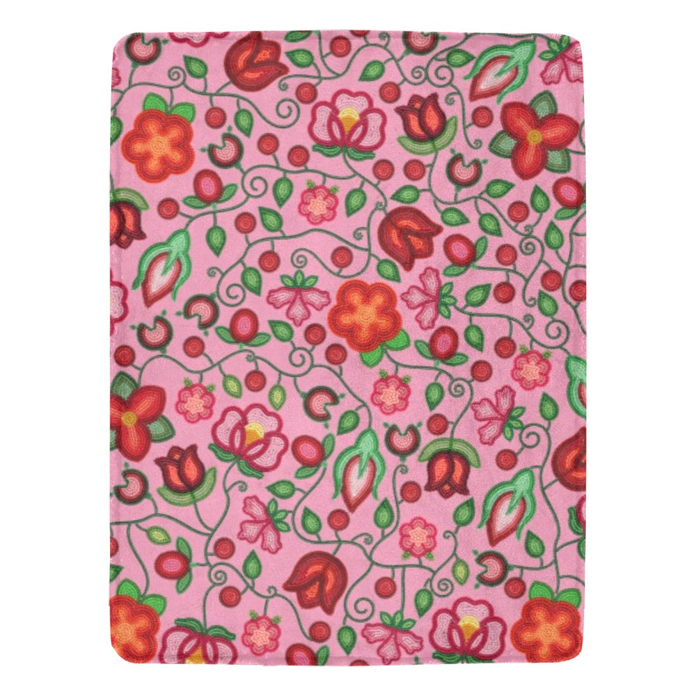 Rose Reverie Pink Ultra-Soft Micro Fleece Blanket 60"x80"