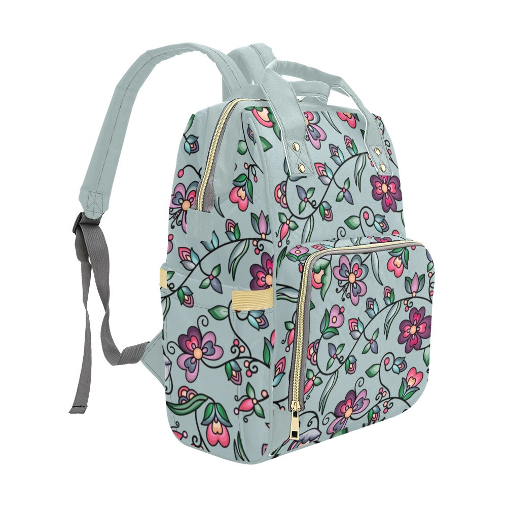 Amber Evening Garland Turquoise Multi-Function Diaper Backpack/Diaper Bag