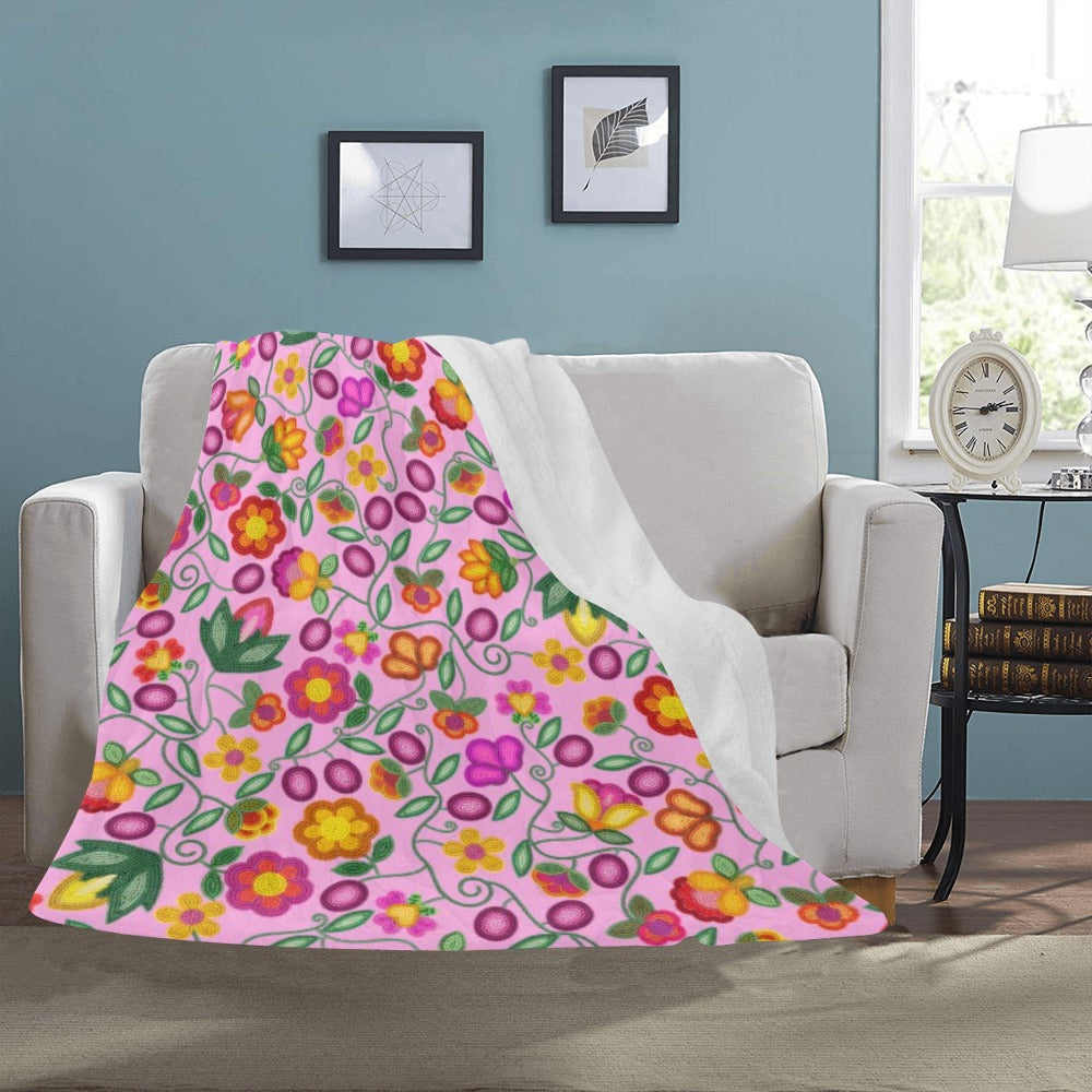 Boreal Bounty Pink Ultra-Soft Micro Fleece Blanket 50"x60"