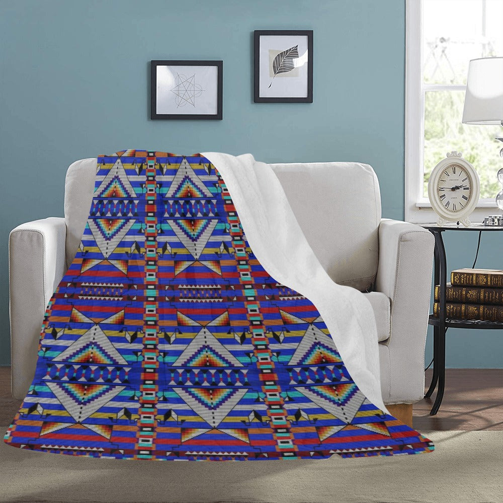 Medicine Blessing Blue Ultra-Soft Micro Fleece Blanket 60"x80"