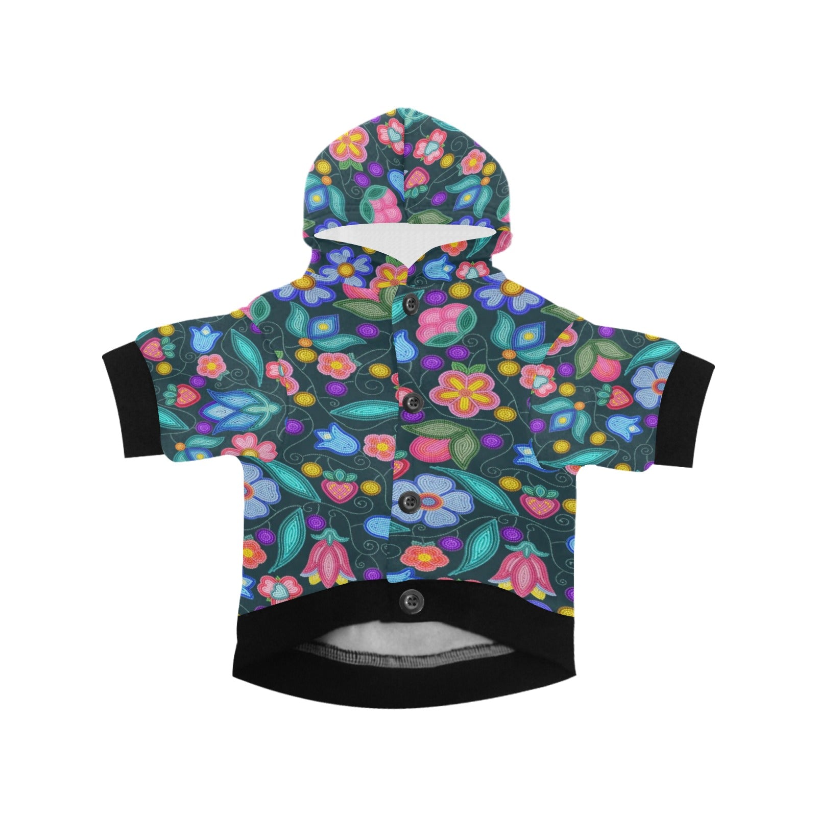 Sweet Offering Dark Teal Pet Dog Hoodie