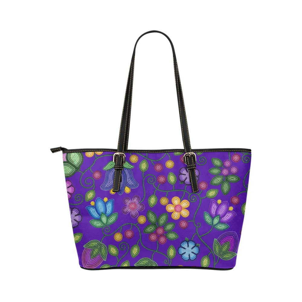 Bloom Uplift Indigo Leather Tote Bag/Large