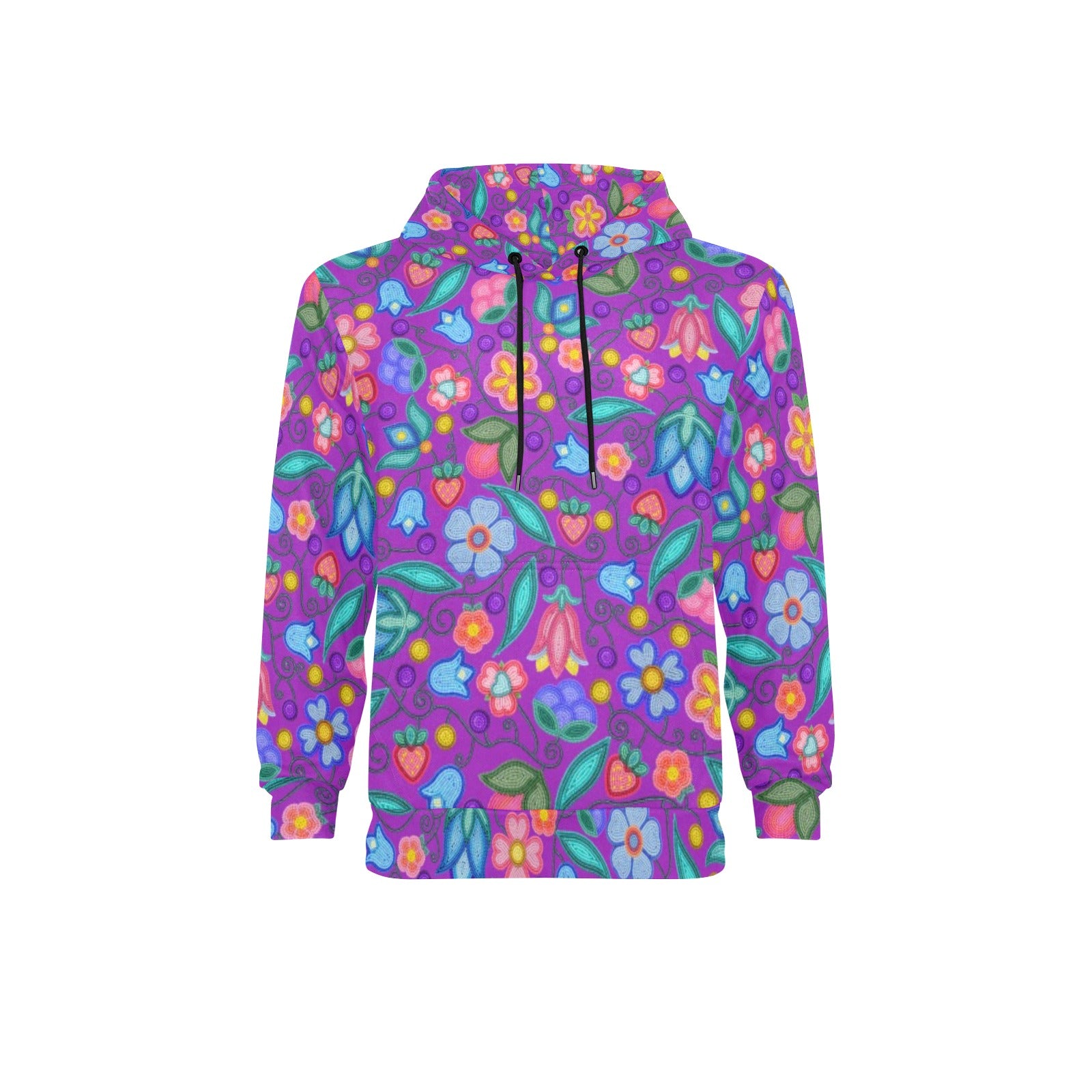 Sweet Offering Purple Men's Long Sleeve Fleece Hoodie