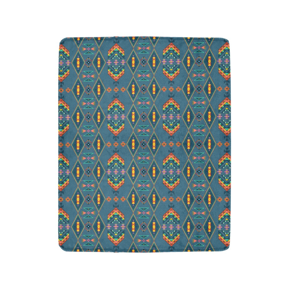 Travois Tipi Deep Lake Ultra-Soft Micro Fleece Blanket 40"x50"