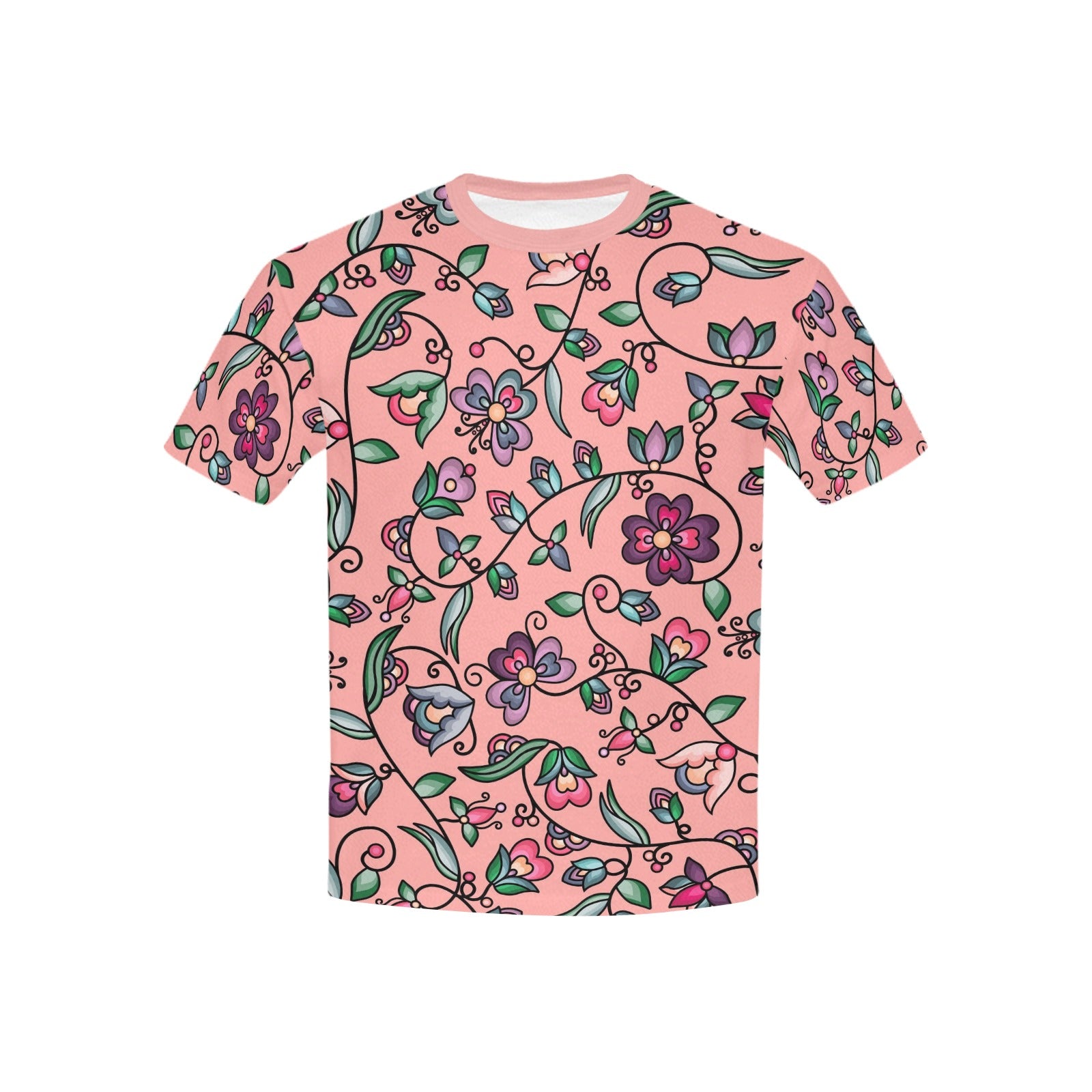 Amber Evening Garland Peach Kids' T-shirt (USA Size)