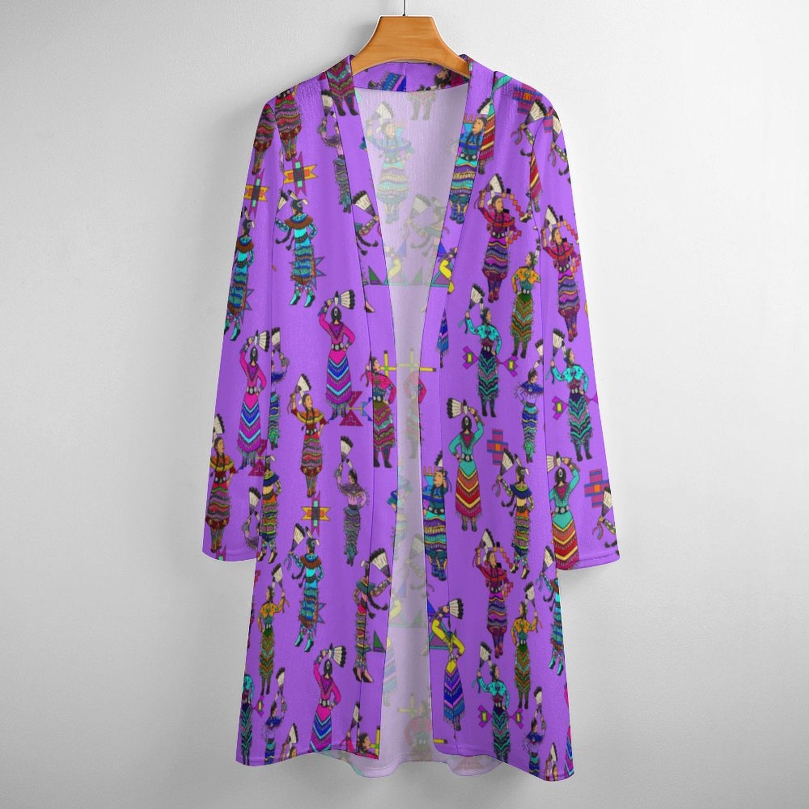 Women's Jingle Dancers Purple Cardigan