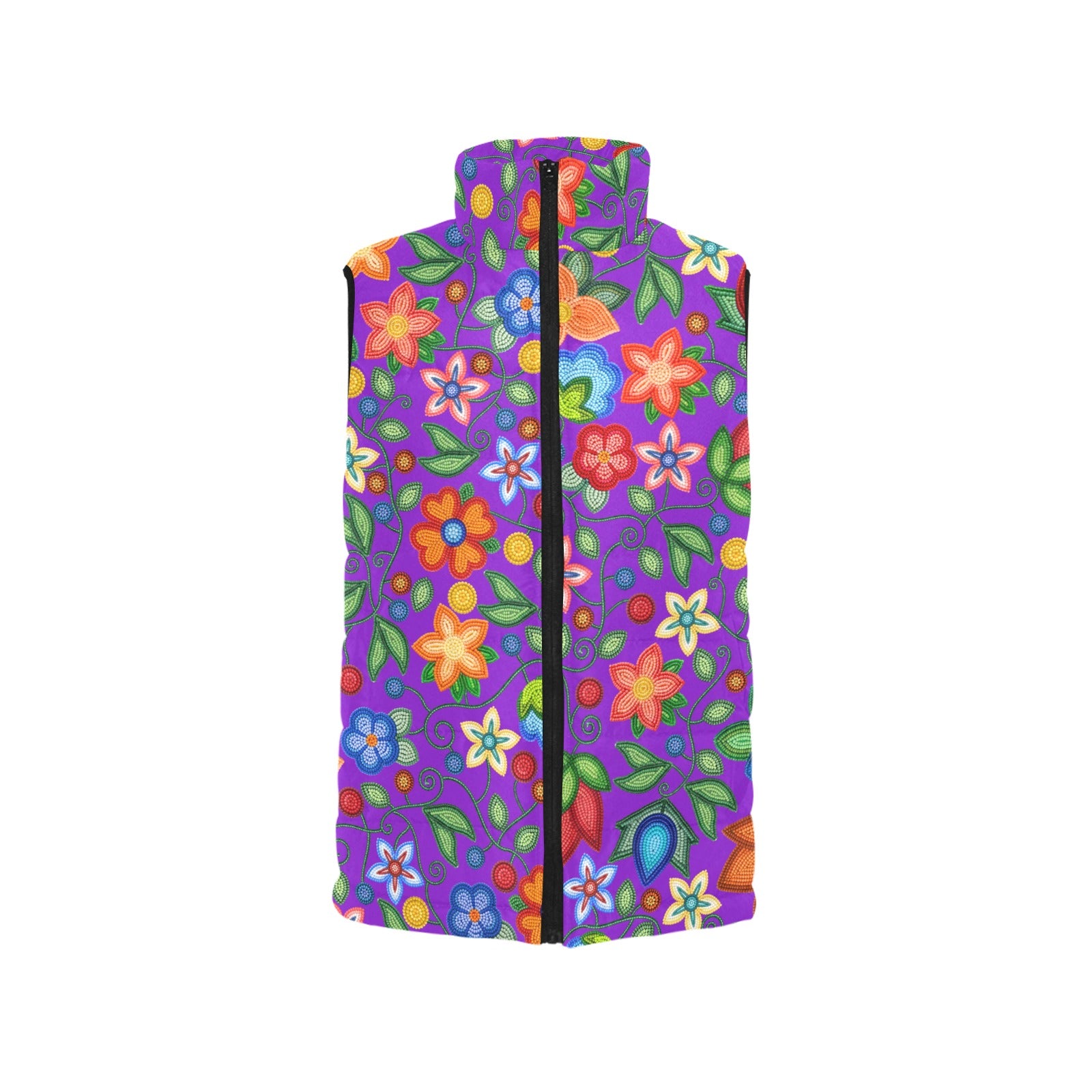 Morning Harmony Purple Women's Padded Vest Jacket