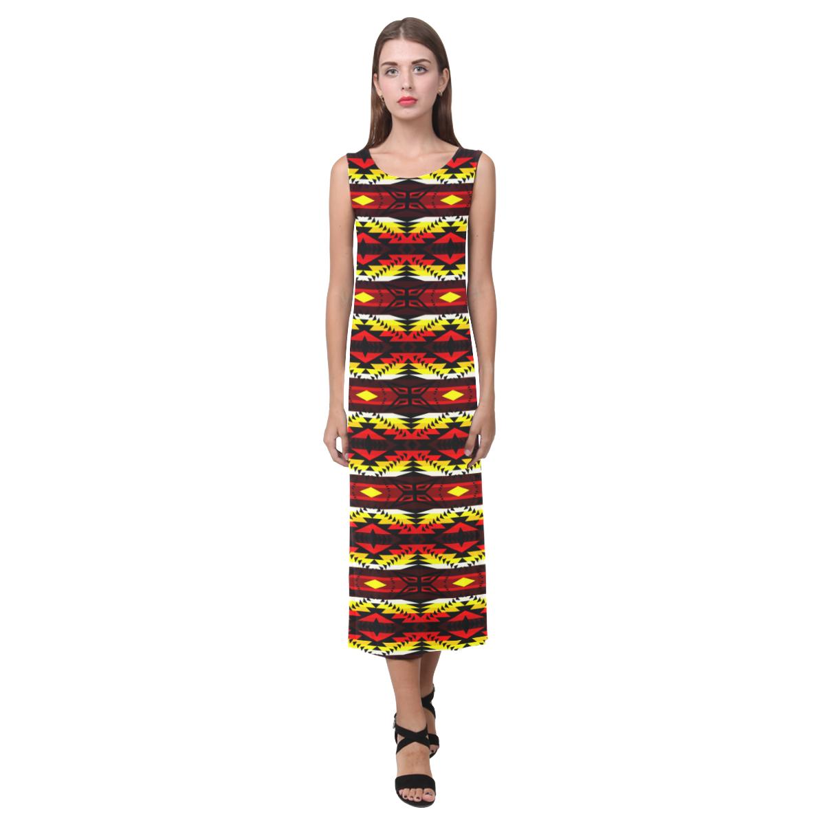 War Party Phaedra Sleeveless Open Fork Long Dress