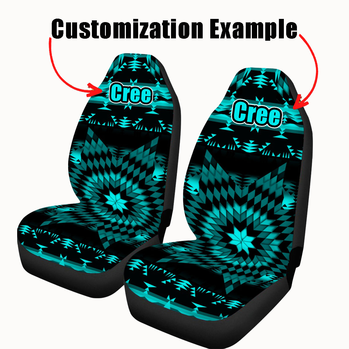 Rainy Chief Rainbow Earth Clay Universal Car Seat Cover With Thickened Back