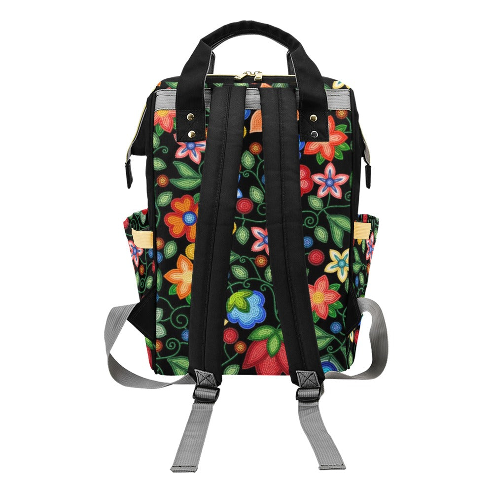 Morning Harmony Black Multi-Function Diaper Backpack/Diaper Bag