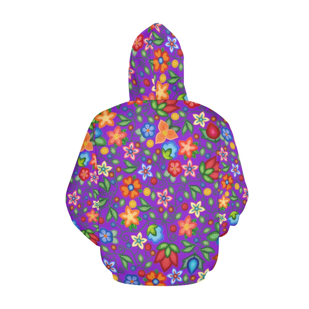 Morning Harmony Purple All Over Print Hoodie for Women (USA Size)