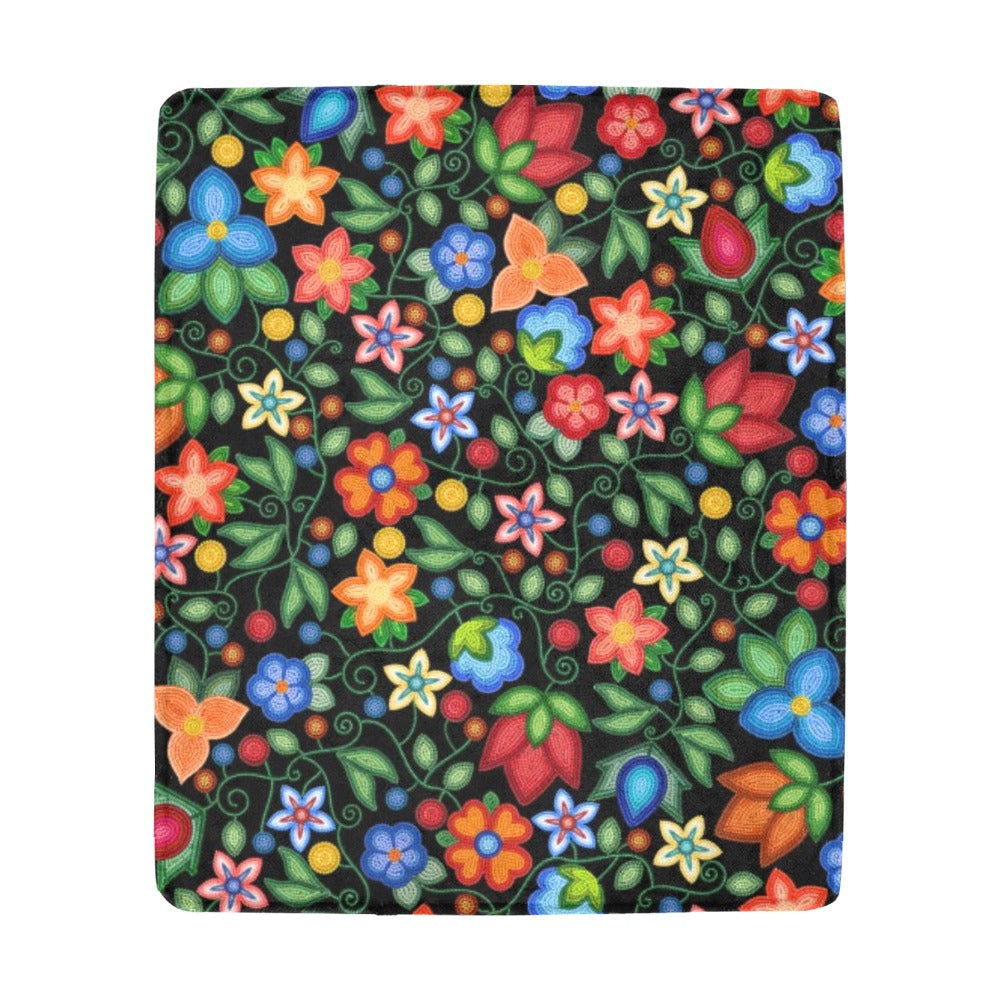 Morning Harmony Black Ultra-Soft Micro Fleece Blanket 50"x60"