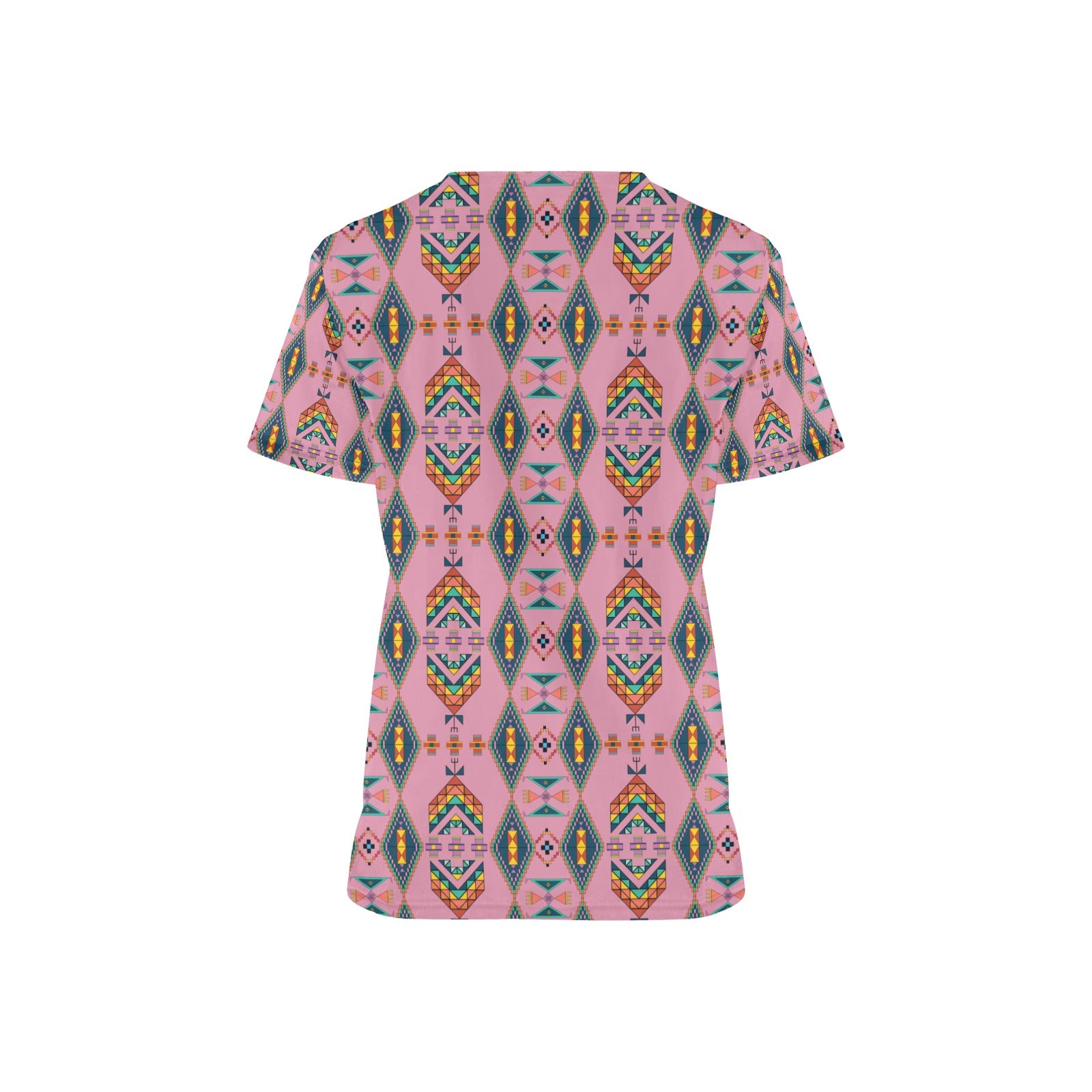 Travois Tipi Dusky Sunset Scrub Top