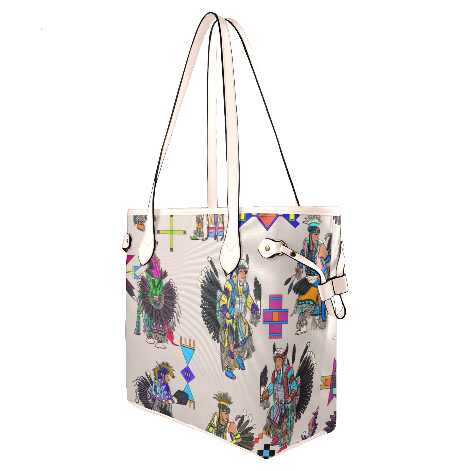 Men's Tradish Dancers Muslin White Clover Canvas Tote Bag